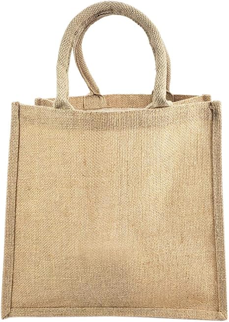 burlap tote bag