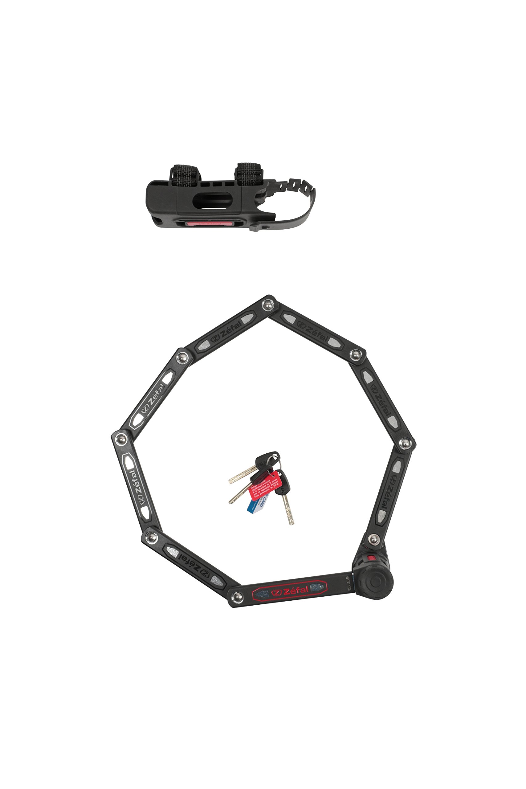 Zéfal K-Traz F16 - Antivol articulé pliant avec support - Vélo/Scooter/Moto - Compact et très résistant