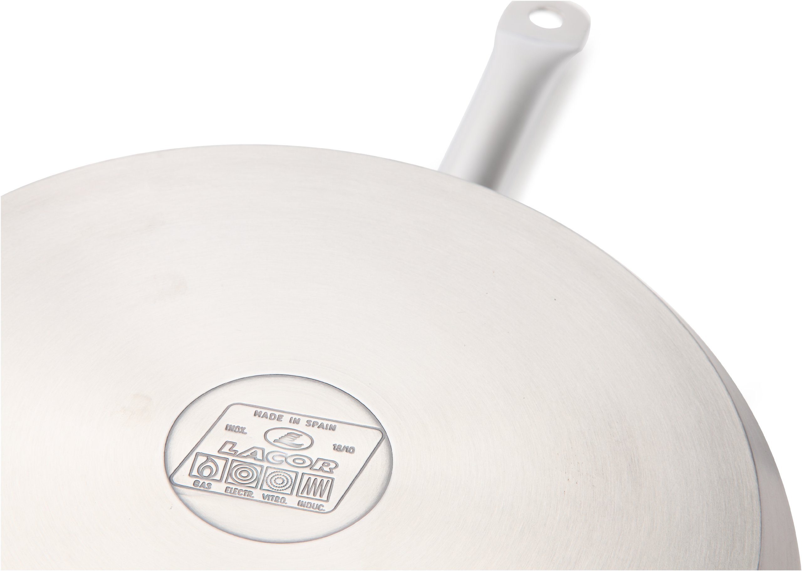 LACOR 54229N - Cazo Frances Chef Luxe 28 Cm Acero Inoxidable - Profesional