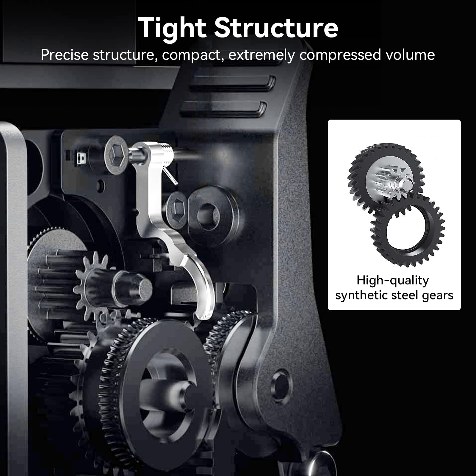 Kit Extrusor Creality K2 Plus con High-Hardness Dual Gears Drive, Built-in Filamento Break Sensor, Fuerza de hasta 80N, Alto Par de Extrusión Comaptible with Creality K2 Plus Combo Impresora 3D