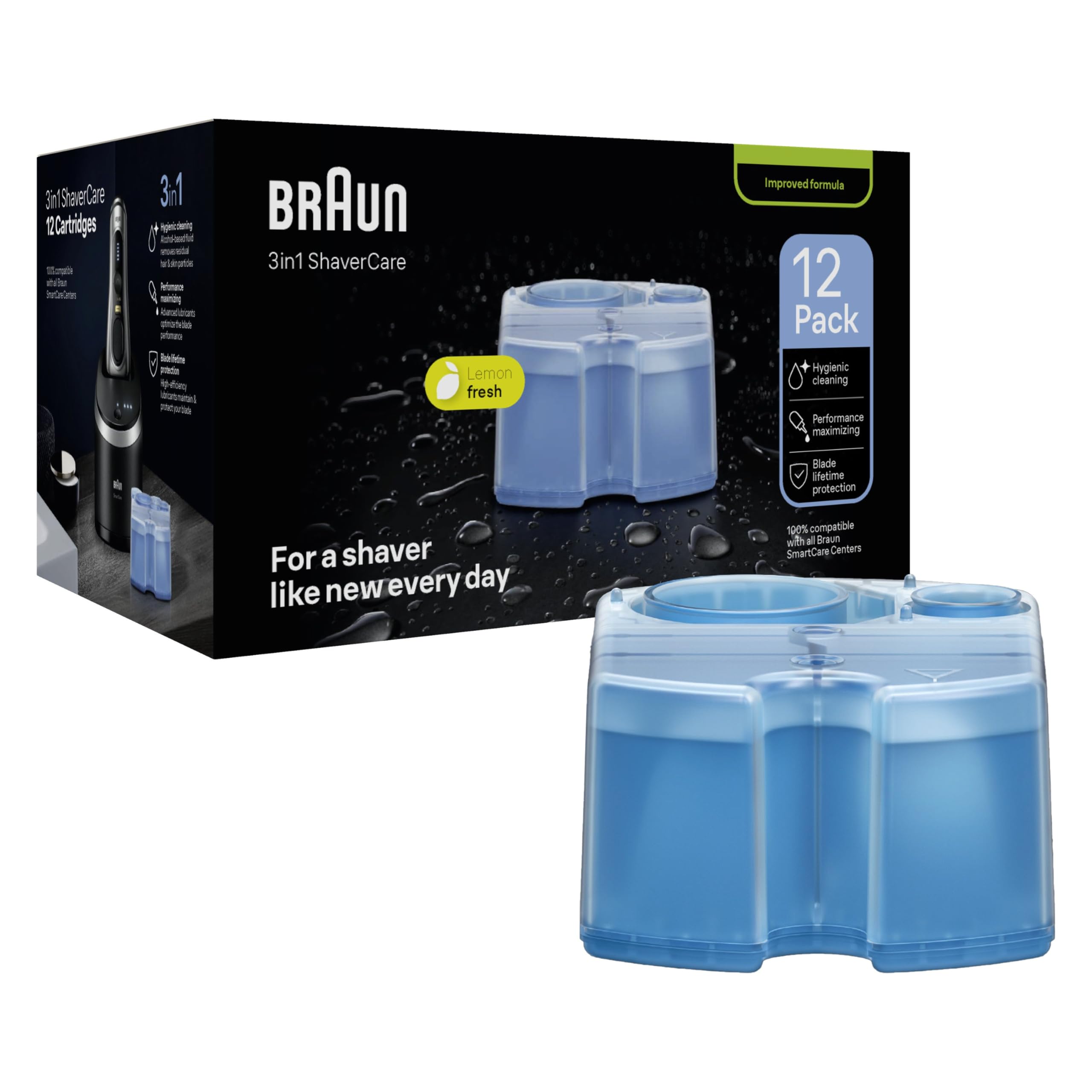 Braun ShaverCare wkłady czyszczące 3 w 1 12 szt