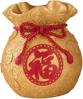 Resin Wealth Storage Figurine, Money Bank for Savings, Gold Height 16cm