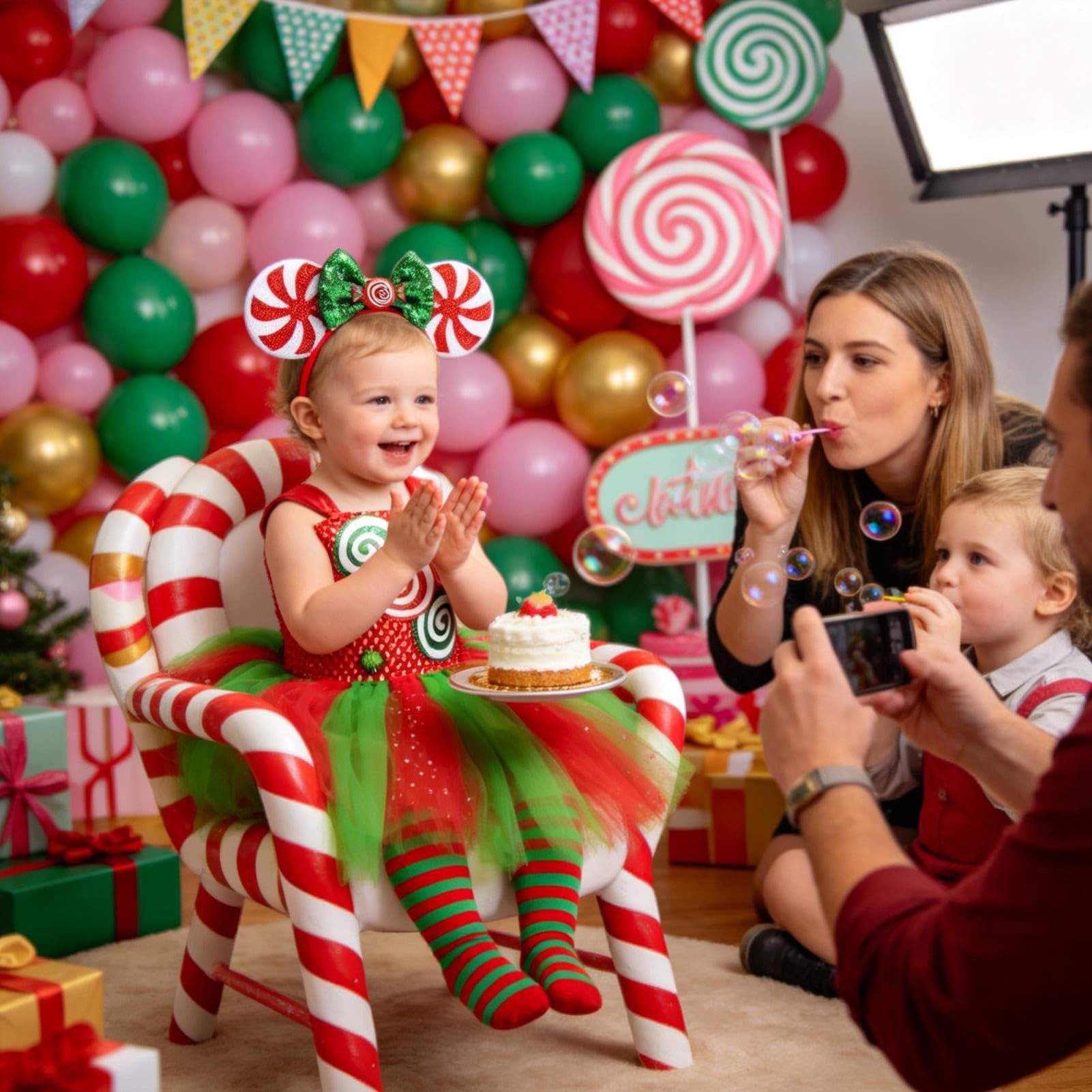 Tutù di Natale per Bambine Gonna Natalizia Costume da Bimba