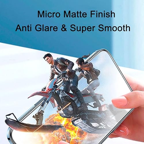 Miniatura 4 de Paquete de 2 protectores de pantalla de privacidad mate para iPhone 14 Pro Max + 2 protectores de lente de cámara, antirreflejos, cobertura