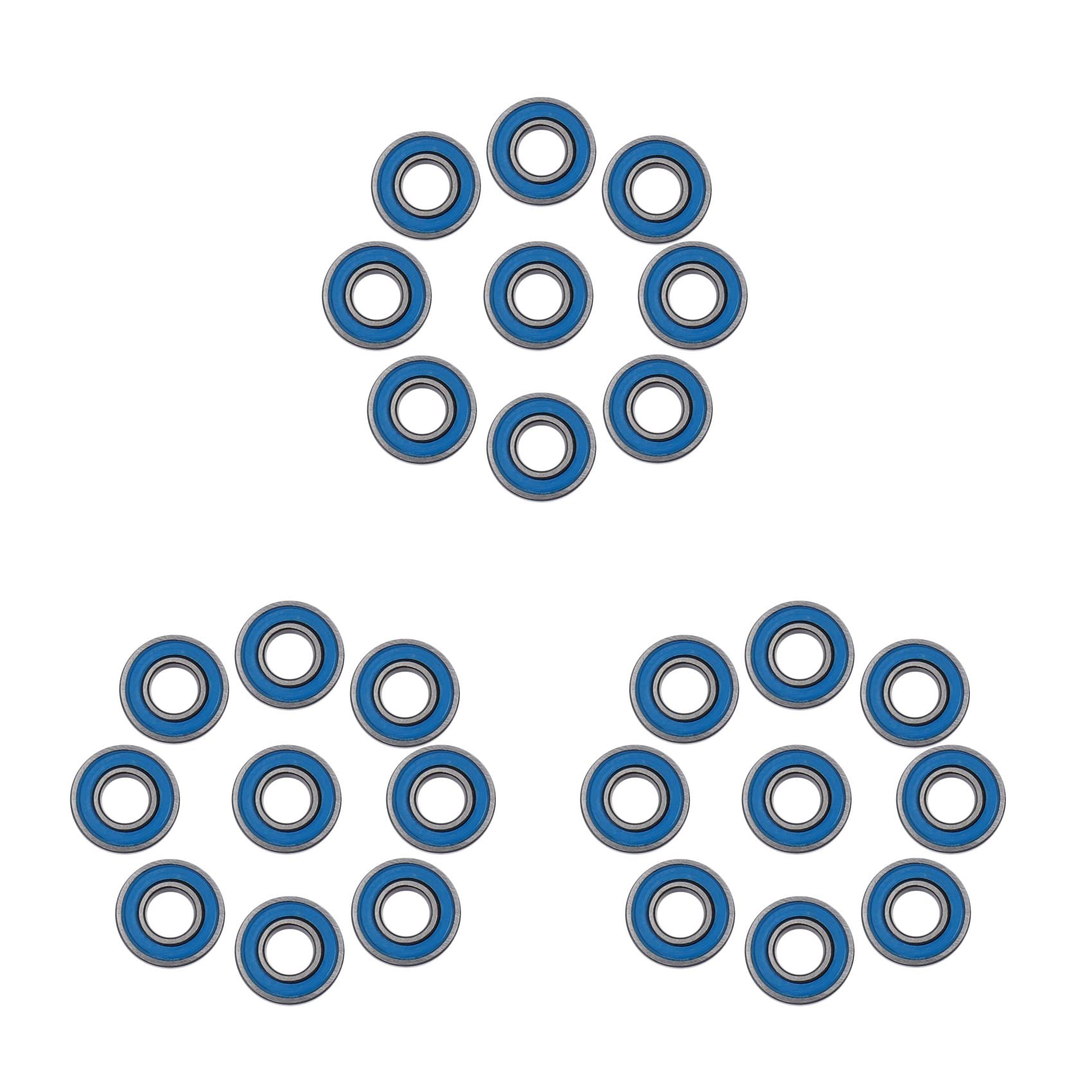 Jnchdghwa Silver 30Pcs Mr115 Ball Bearings 5X11x4mm For Slash Stampede Wheel