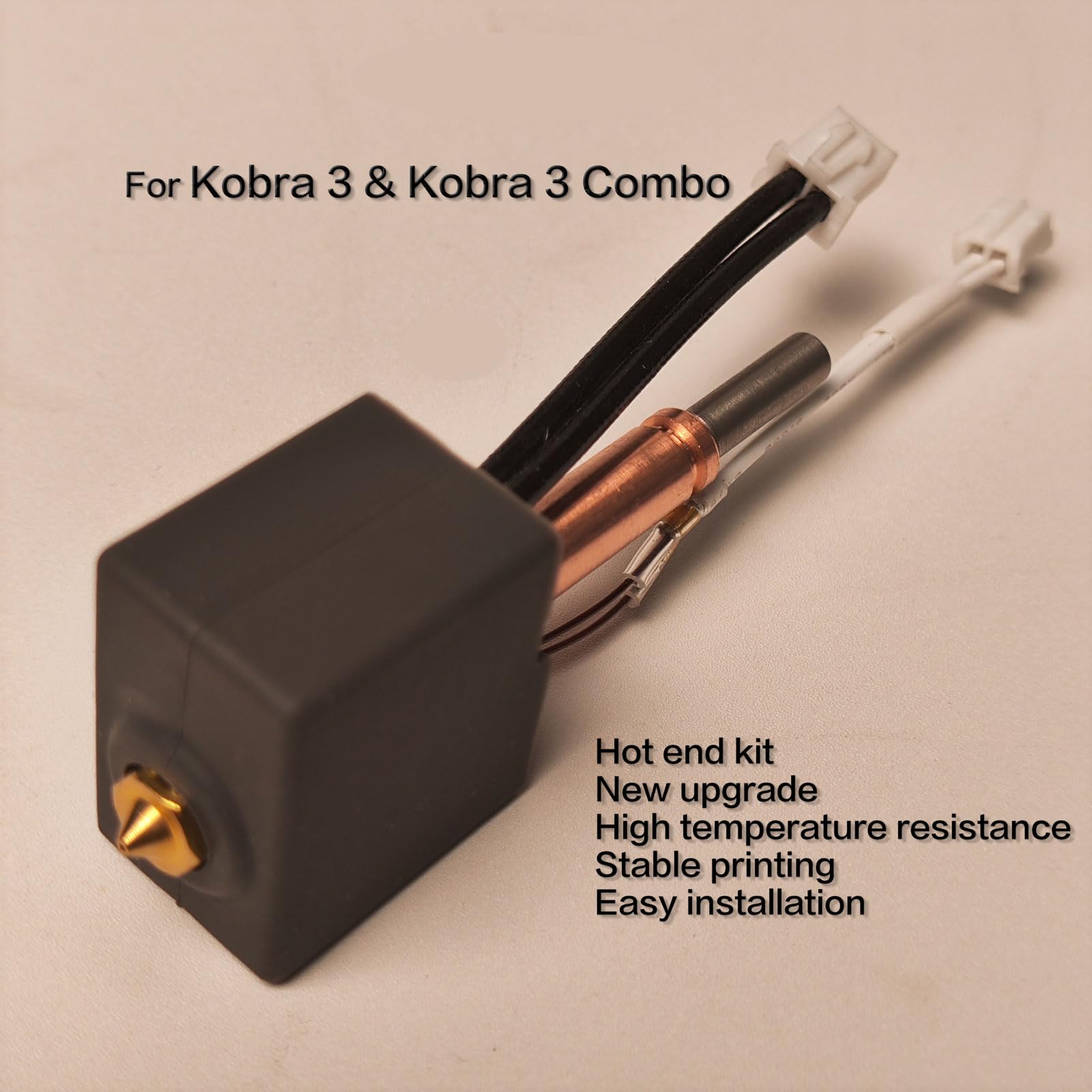 2x Anycubic Kobra 2 Hotend Ersatz – V5 J-Head Mit 0,4mm Düse, Keramikheizung 24V, Silikonsockel, Für Kobra 2/Plus/Max/Pro/Neo