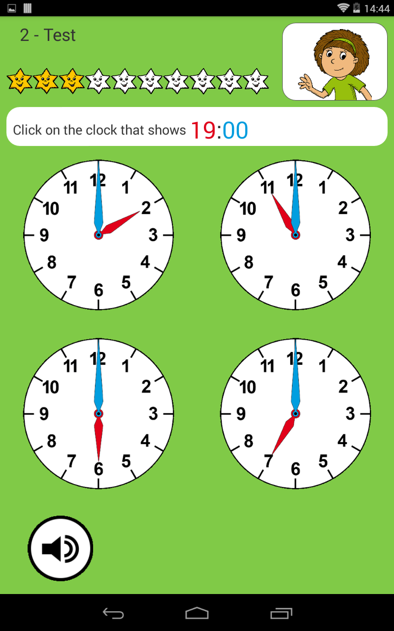 Learning to tell Time - App on the Amazon Appstore