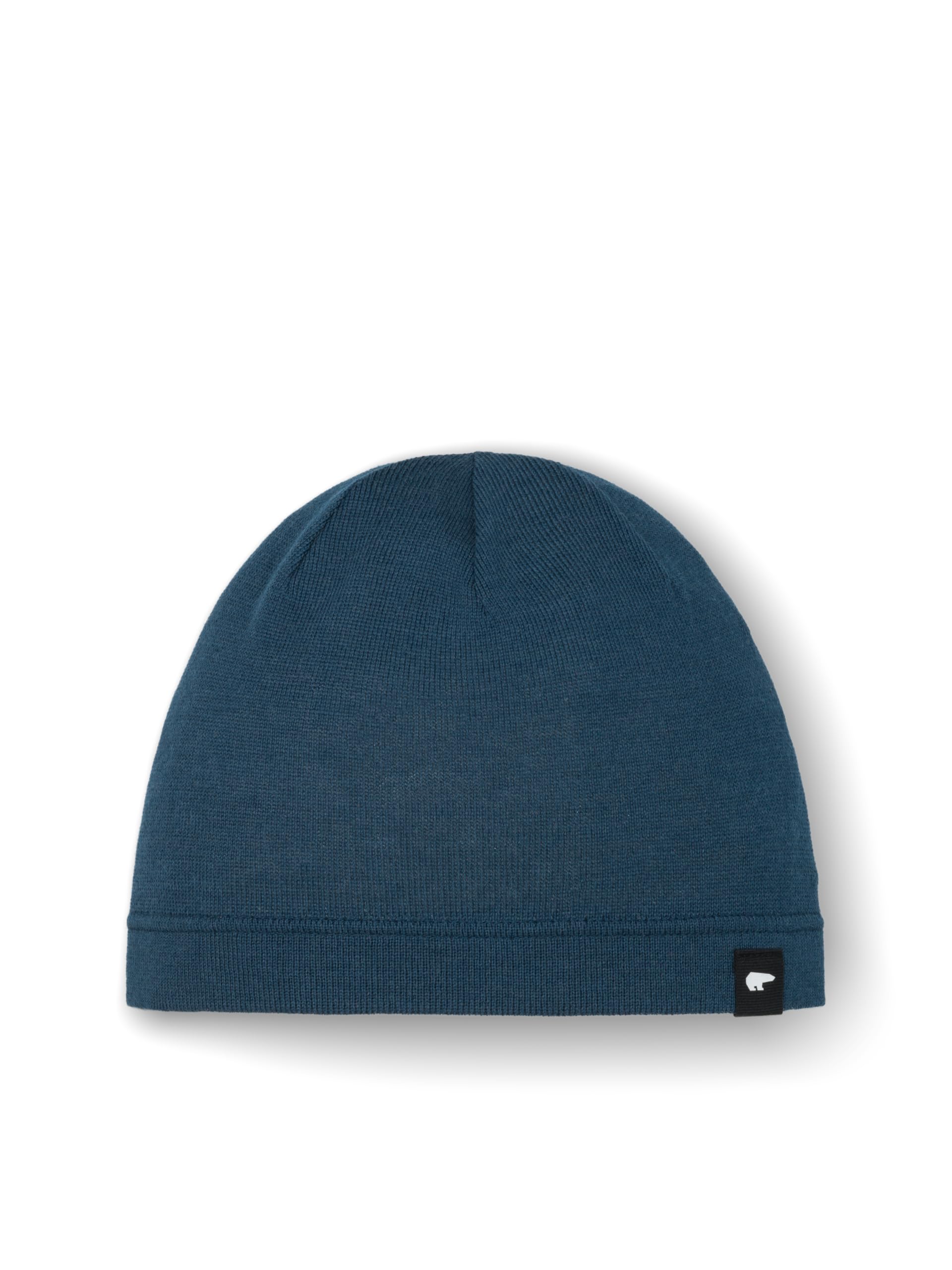 Eisbär Czapka męska i damska pulsująca czarna – Merino Beanie unisex, oddychająca, termoregulacyjna, lekka czapka do biegania pod kaskiem, miękka wygodna czapka z kapturem z Austrii