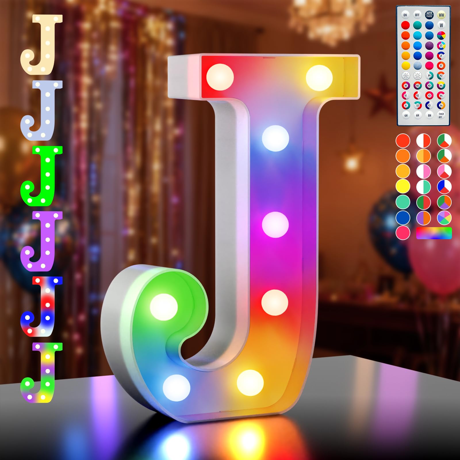 Ledido LED Light Up Marquee Numbers Sign - Cool & Warm Light up Numbers for 40th Birthday Decorations, LED Number Lights for Wedding Anniversary Grad Home Bedroom Table Wall Party Decor, Number 40 — view 26