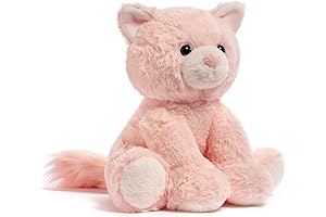 Pink Cat Plush - Adorable Gift for Little Girls