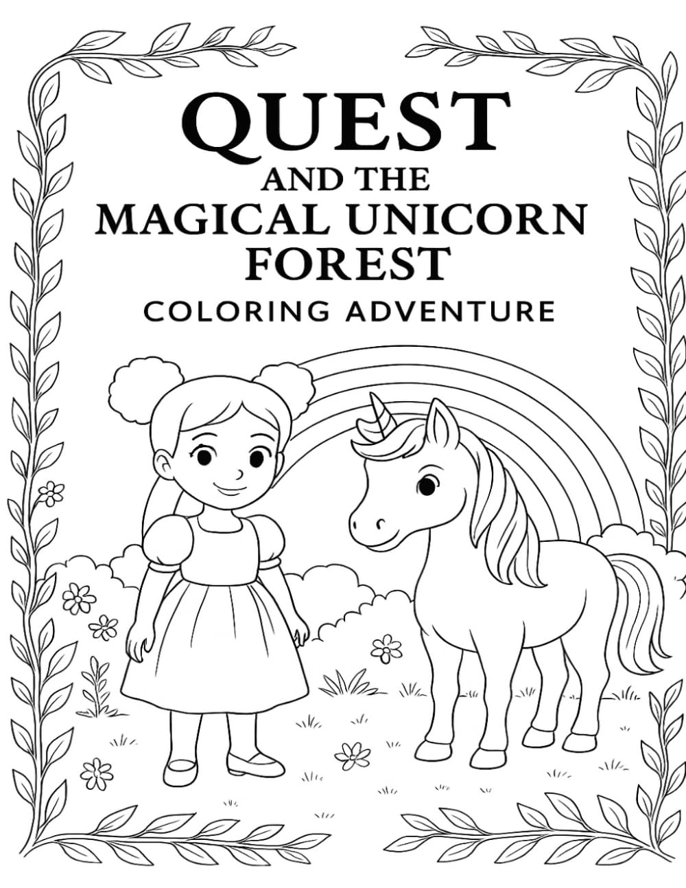 Quest and the Magical Unicorn Forest Coloring Adventure
