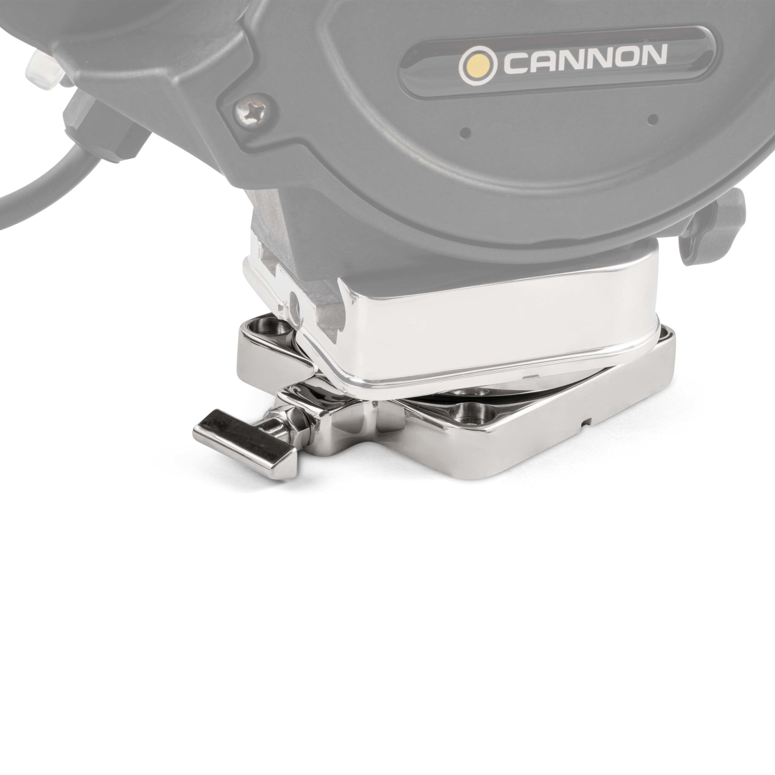 CANNON Unisex-Erwachsene Niedriges Profil-Drehgelenk Downrigger-Montage-Basis, Edelstahl, Stainless Steel