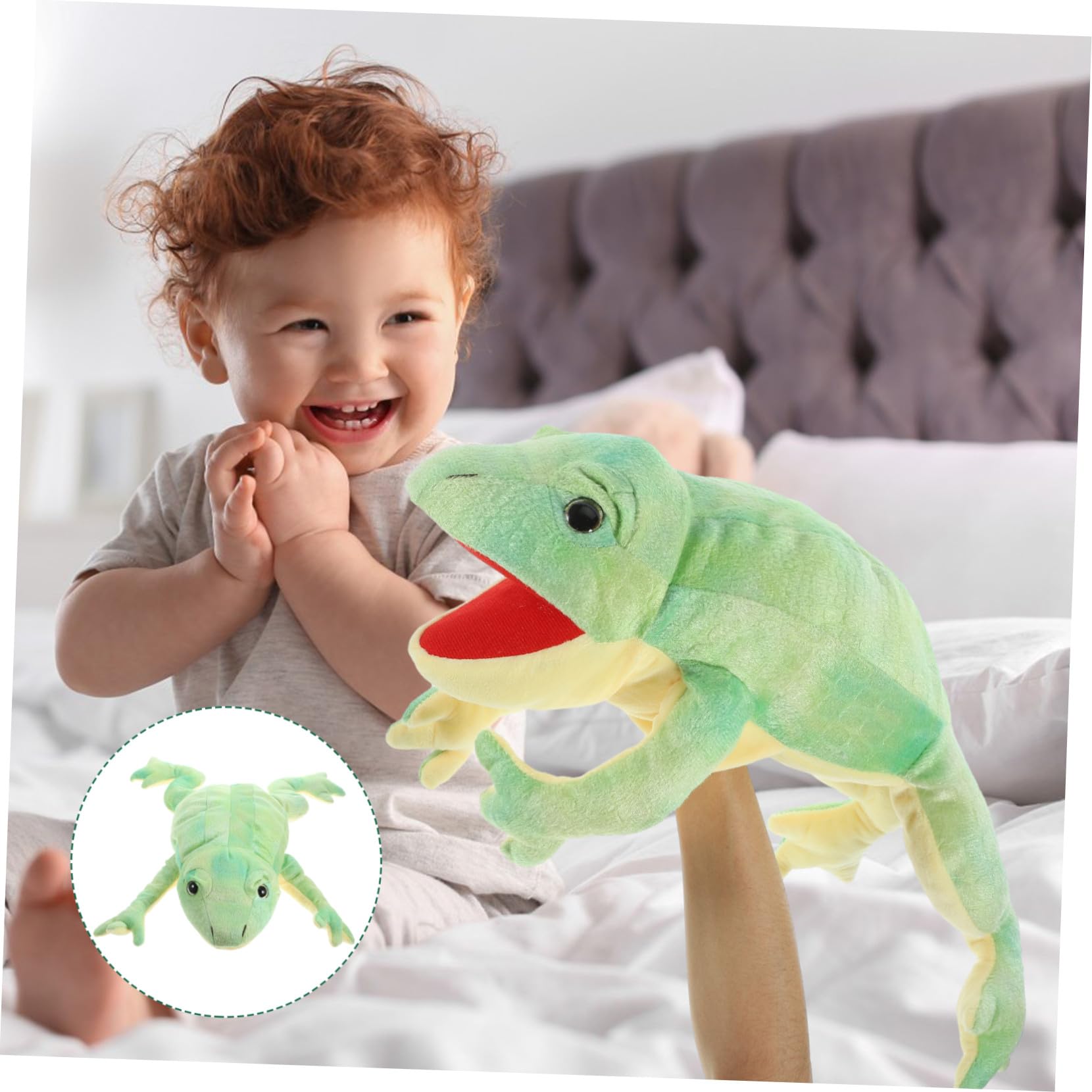 Marioneta de Mano de Felpa con Forma de Juguete Interactivo para Estimula Imaginación y Habilidades Comunicativas para Narración de Cuentos Infantiles