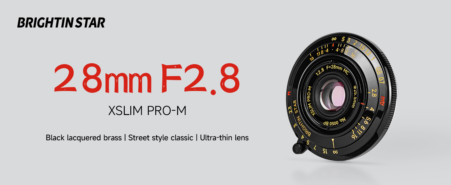 Amazon.com : Brightin Star 28mm F2.8 Full Frame Manual Focus Lens 