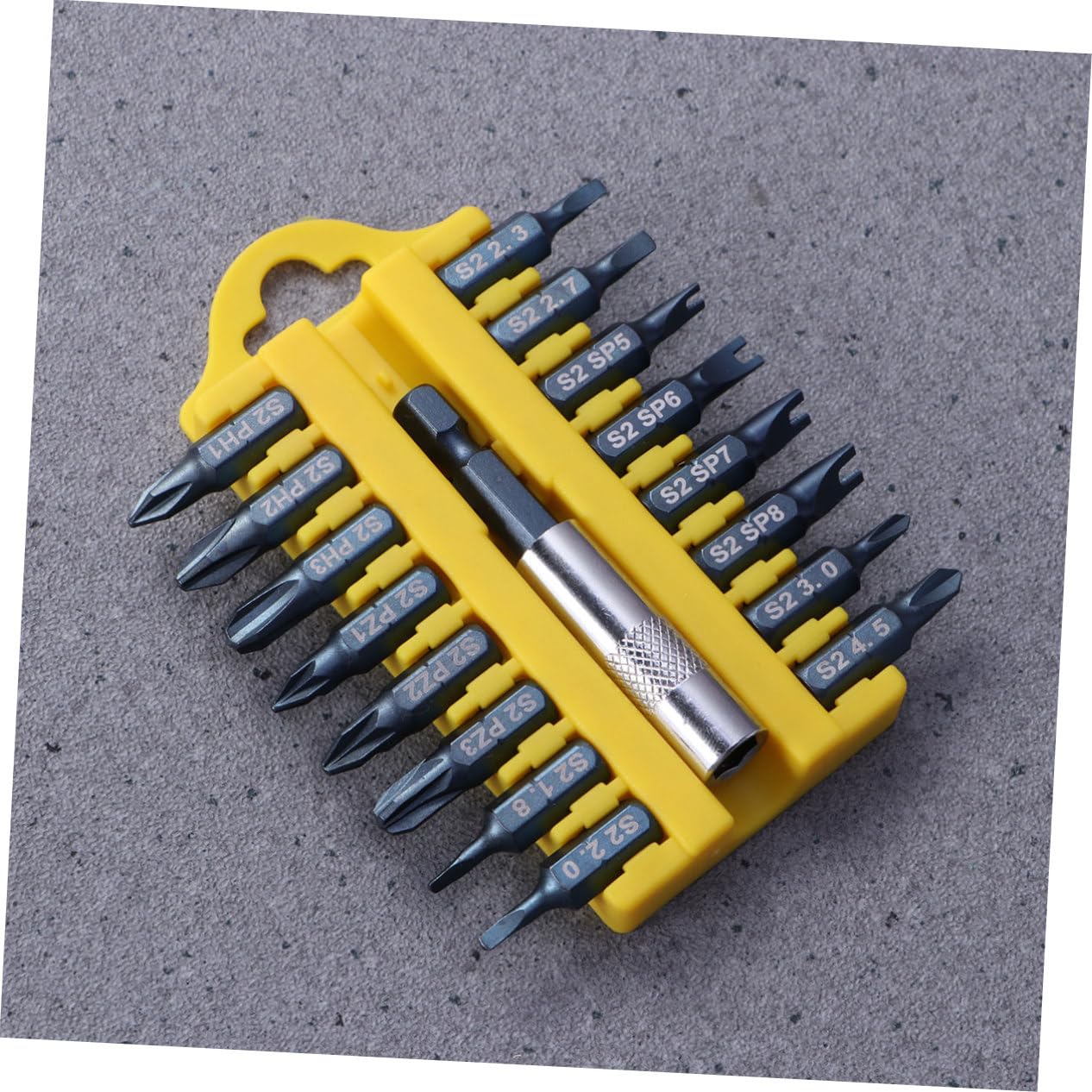 OSALADI 3 Pezzi 17 1 Set Di Cacciaviti Di Precisione 17 in 1 Punte Per Cacciavite Magnetiche in Acciaio S2 Pozis Tipo Triangolo Porta Punte Compatto