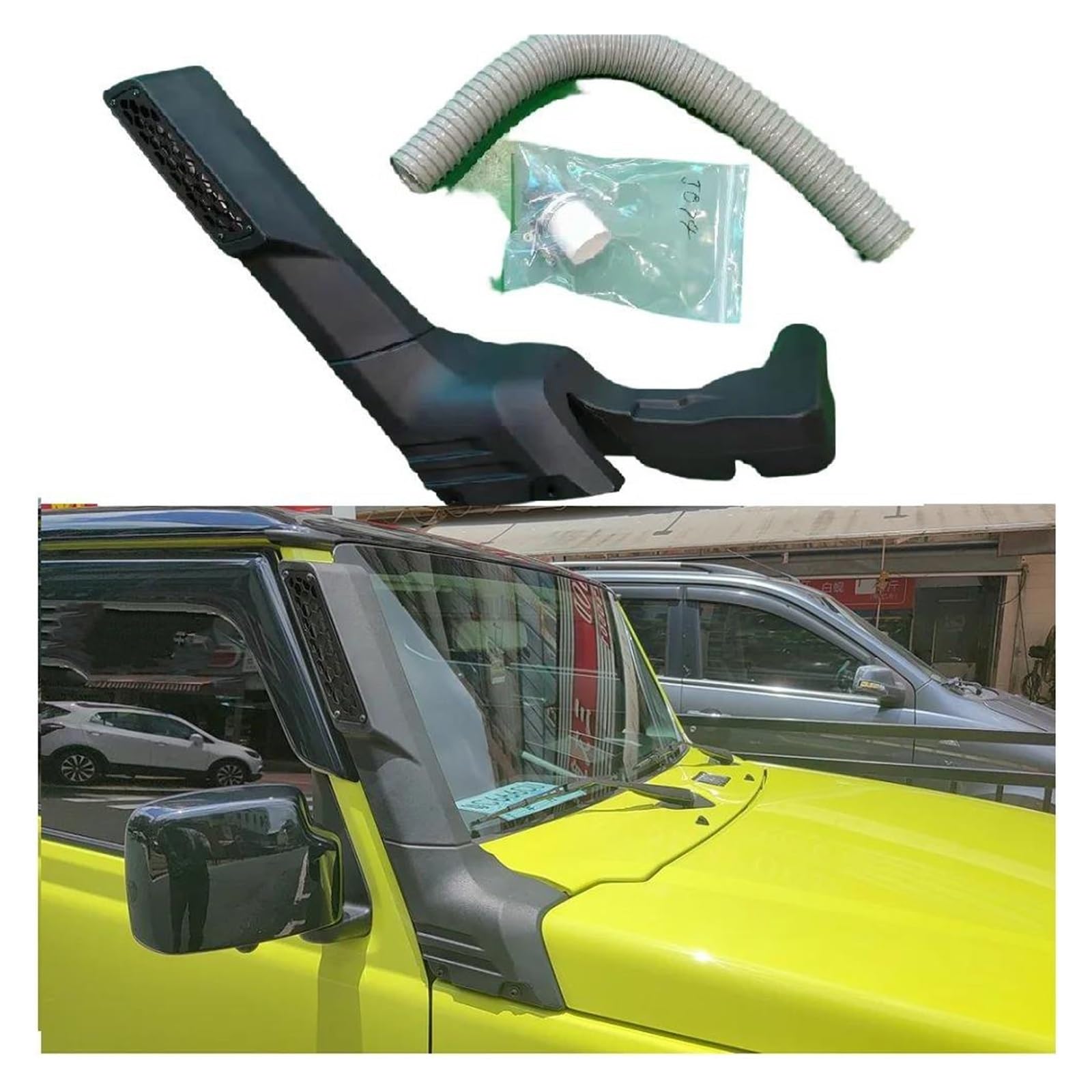 Dla Suzuki Dla Jimny 2019 2020 2021 2022 2023 Snorkel Airflow Akcesoria samochodowe Części samochodowe Wlot powietrza Pasuje do wlotu powietrza samochodowego
