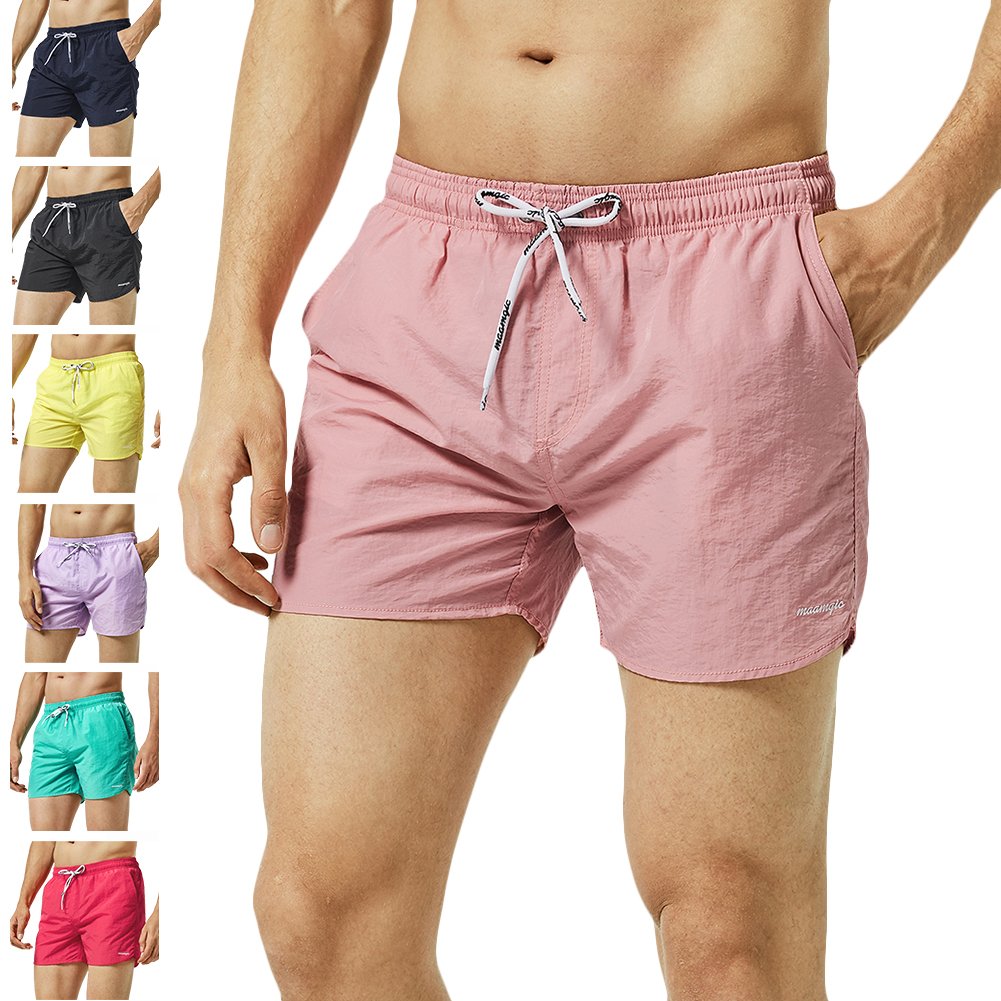 Men's Swimming Shorts Short 4 Way Stretch Vintage 80/90 Quick Drying for Beach Holidays