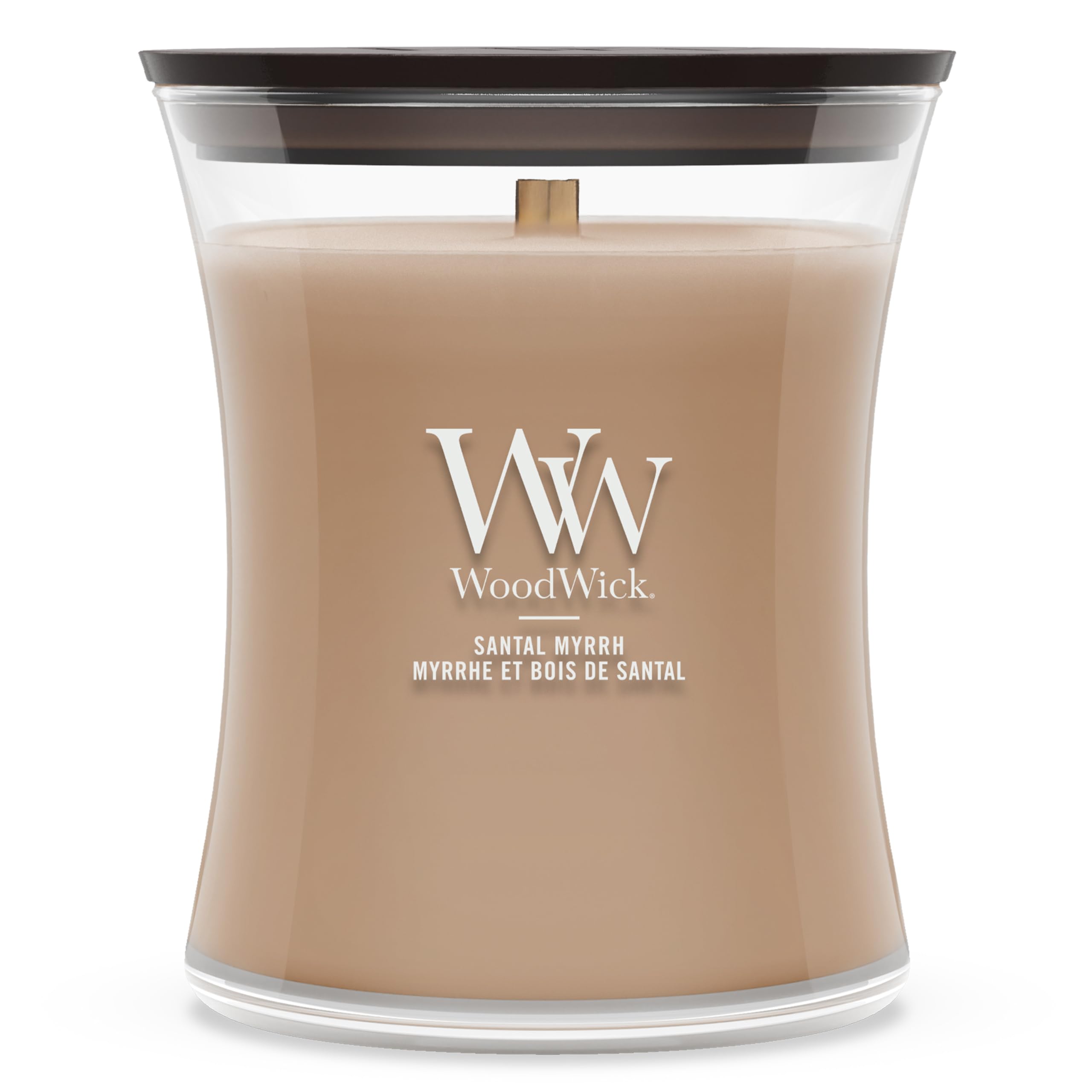 WoodWick | Medium Candle | Santal Myrrh | Great Gift for Women