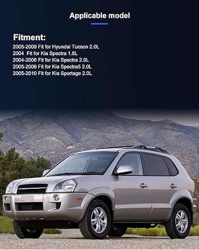 Miniatura 6 de ECCPP Compresor de aire acondicionado para 2005-2007 para H-yundai Tucson 2005-2010 para Kia Spectra Spectra5 2.0L AC Compresor