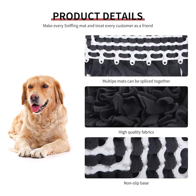 Foto 3 de 7 de IEUUMLER Snuffle Mat para Perros Estera de alimentación Estera de Entrenamiento Manta para la Nariz Juguete…