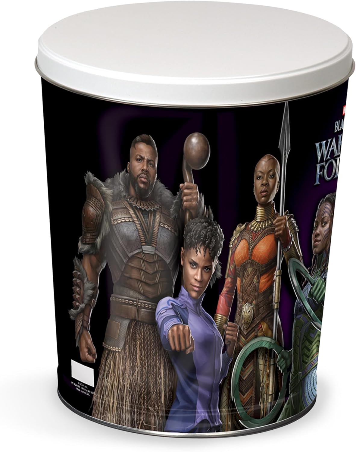 WinCraft Gift Tin Tapered 3 Gallon Black Panther Marvel BL Panther 2