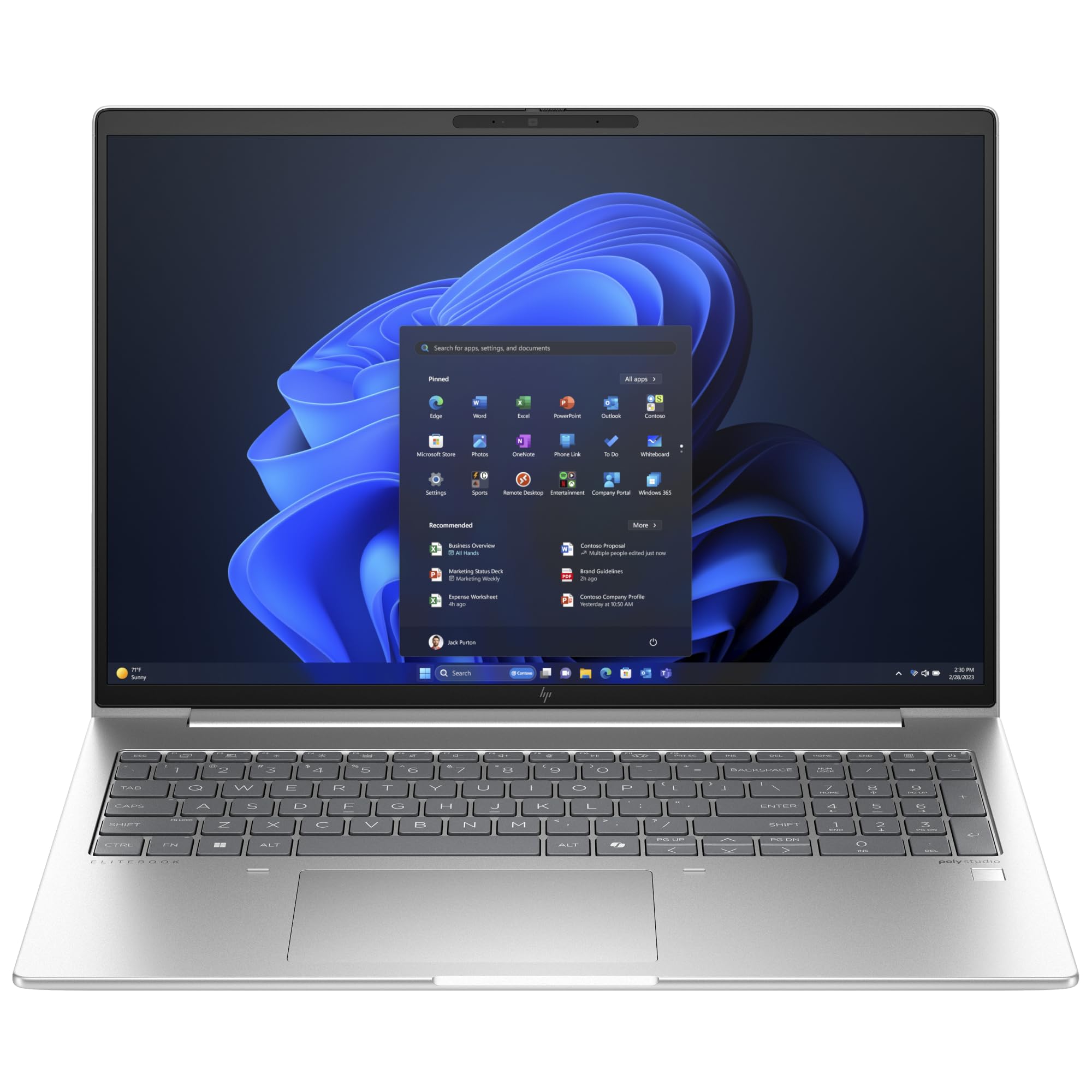 EliteBook 665 G11 (9C0H5EA) (silber, Windows 11 Pro 64-Bit, 40.6 cm (16 Zoll), 256 GB SSD)