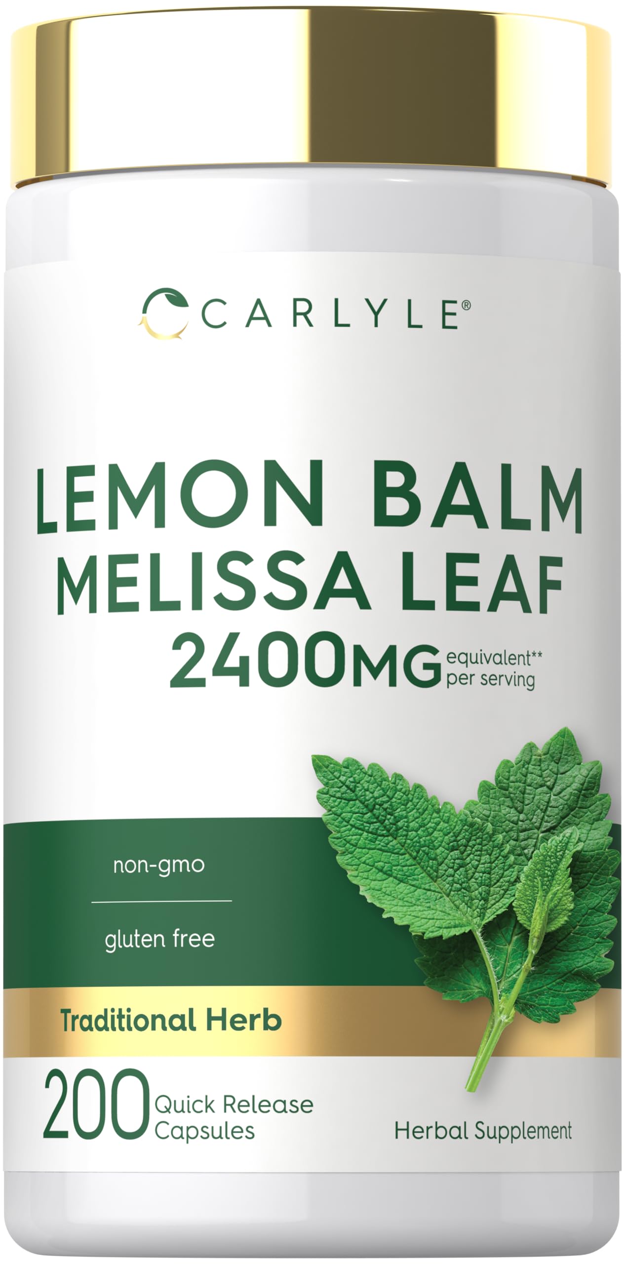 Carlyle Lemon Balm Capsules | 200 Count