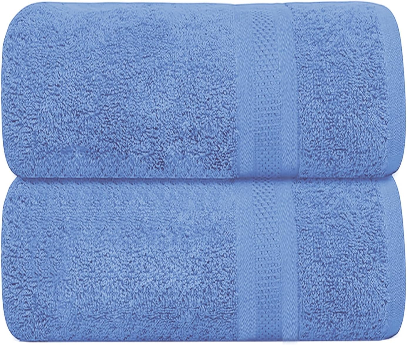 HOUSEGADS Luxury Jumbo Bath Sheet - 600 GSM 100% Ring Spun Cotton - Highly Absorbent and Quick Dry - Extra Large Bath Sheets Towel - Super Soft - Hotel Quality Towels (Cobalt Blue, 90X180CM -1PC)
