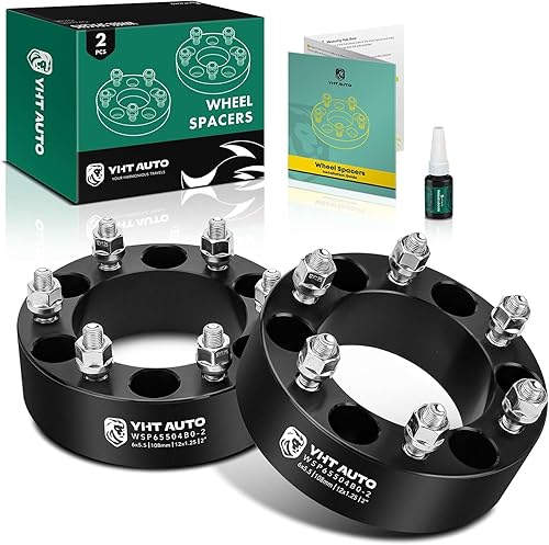 YHTAUTO Espaciadores de rueda de 6 x 5.5 de 2 pulgadas para Infiniti, modelos Nissan Frontier, Pathfinder, Titan, Espaciadores de neumáticos