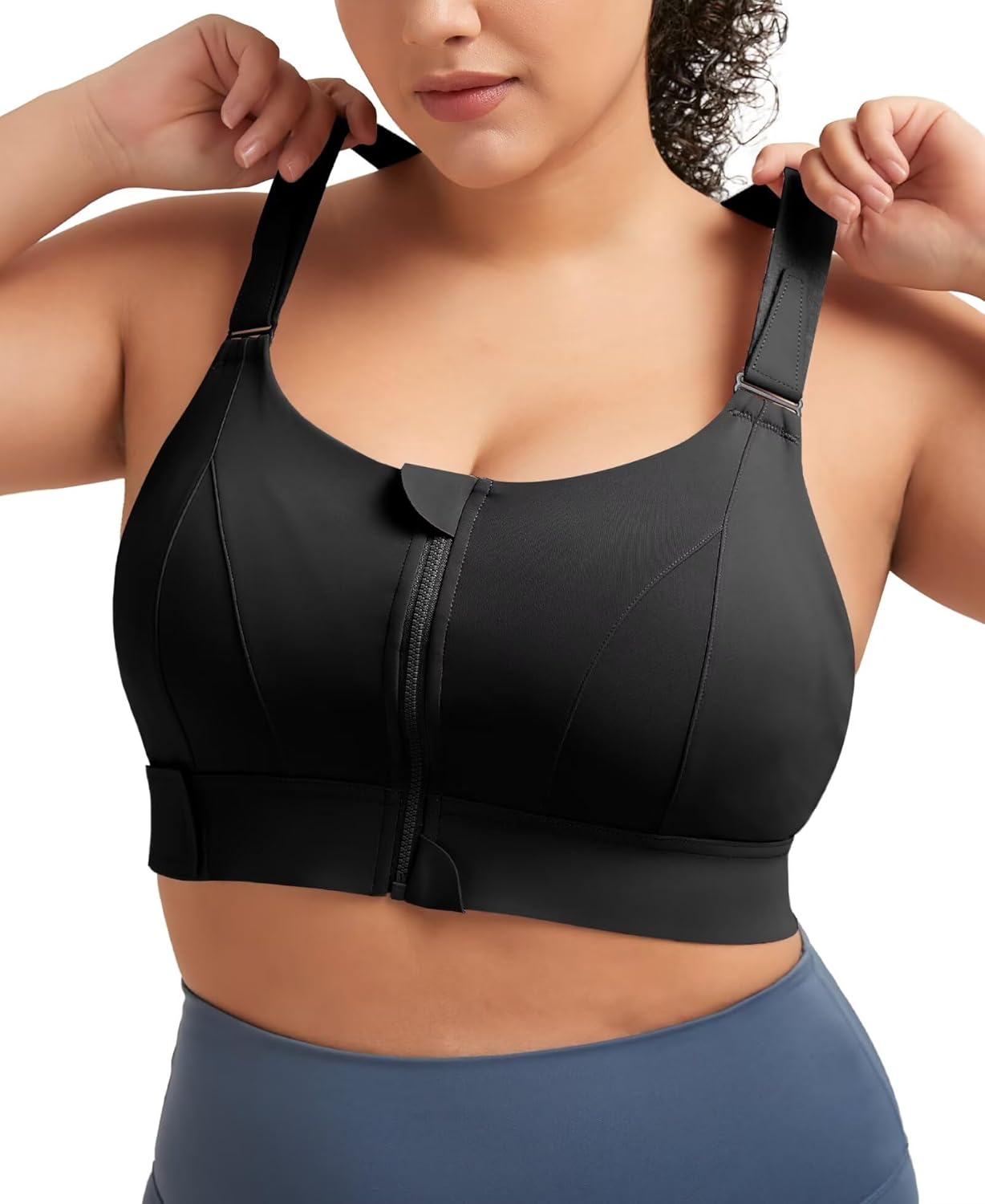 UBCUTE High Impact Sports Bra for Fuller Bust Women with Adjustable Strap, High Support Workout Bras GMY Running Yoga
