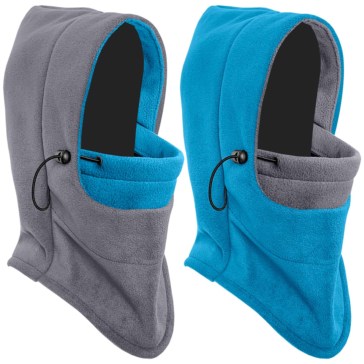 2 Pack Balaclava Ski Mask Winter Warm Fleece Hat for Cold Weather Windproof Neck Warmer Snow Gear for