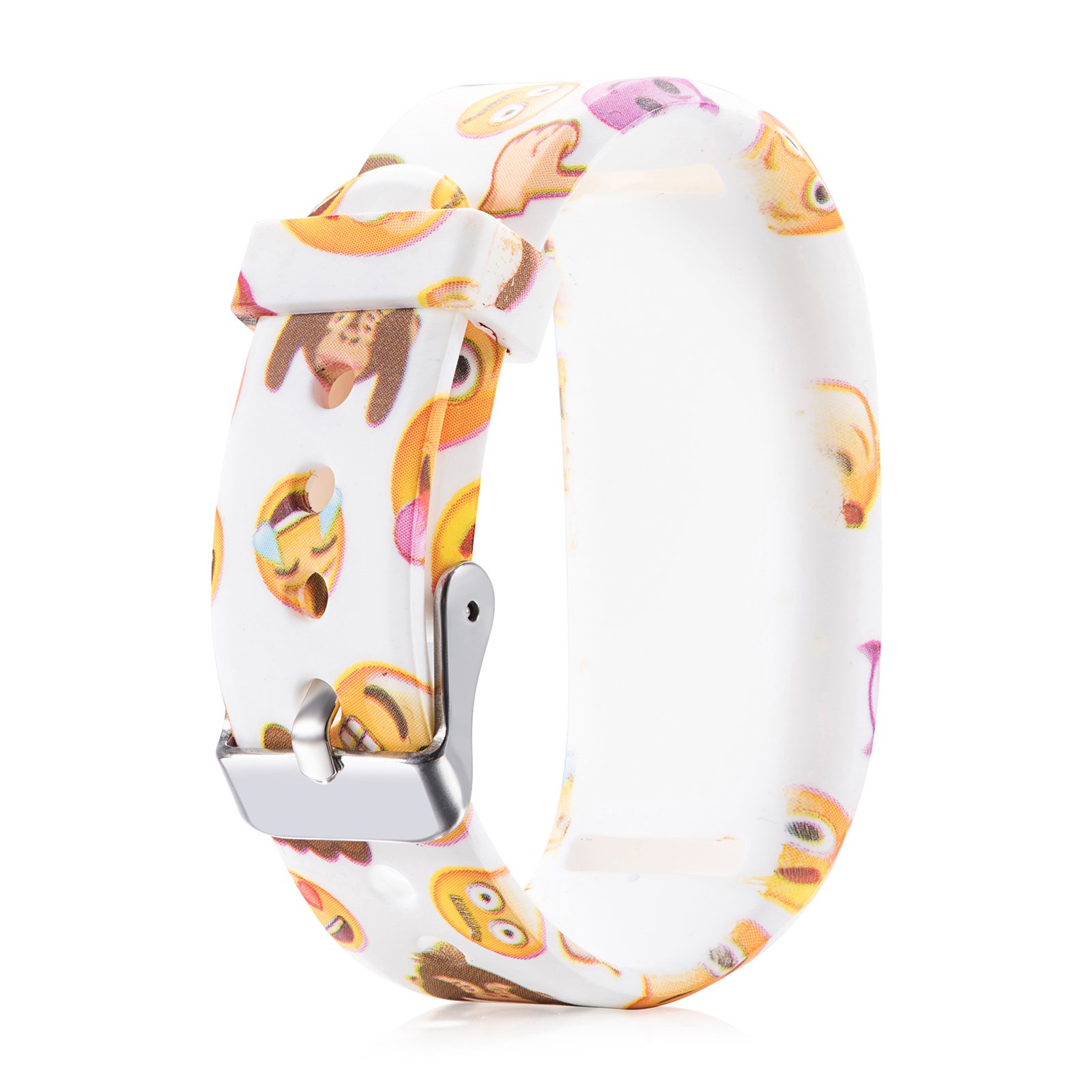 Chofit (Confezione da 3) Cinghie Compatibili con Vivofit jr.3 Cinturino, Braccialetti Sportivi in Morbido Silicone di Ricambio Regolabili per Bambini 4+ per Vivofit jr.3 (Arancione+Teal+Bianco