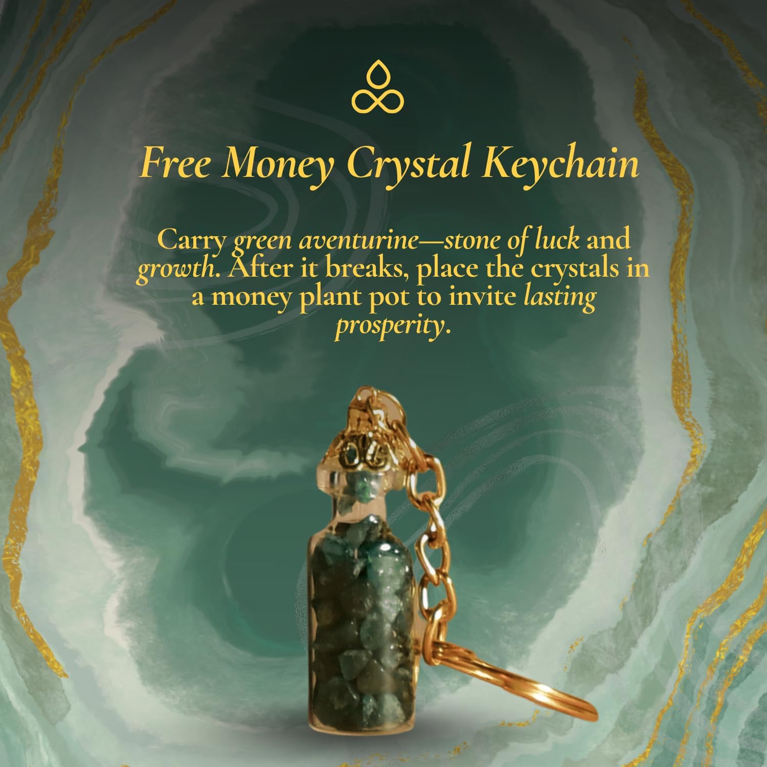 Attract Money Incense Sticks - for Manifestating Abundance (80+ Sticks) with Aventurine Crystal Keychain for Unlocking Wealth | Spicy Aroma of Cinnamon Incense & Clove - Image 4