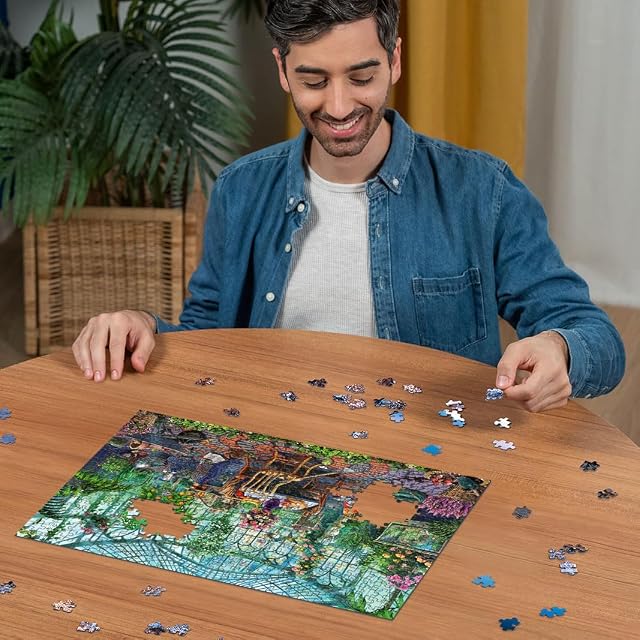 Foto 3 de 4 de Rompecabezas Ravensburger Morning in The Greenhouse de 500 Piezas para Adultos y niños a Partir de 10 años