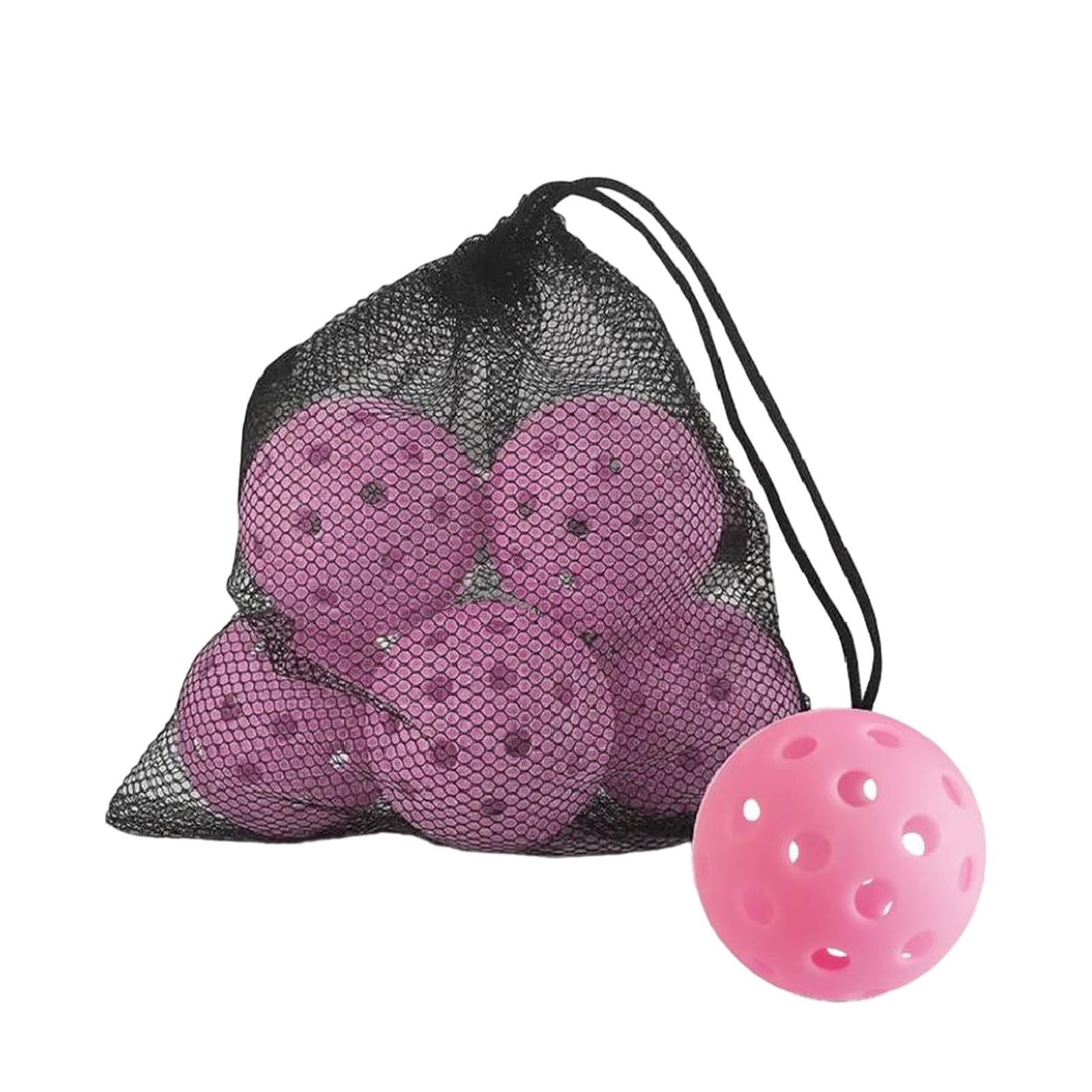 BNF® 6X Outdoor Pickleball Balls Glow in The Dark 74mm for Practice Outdoor Court Pink Sporting Goods | Tennis & Racquet Sports | Tennis | Balls-picture-31