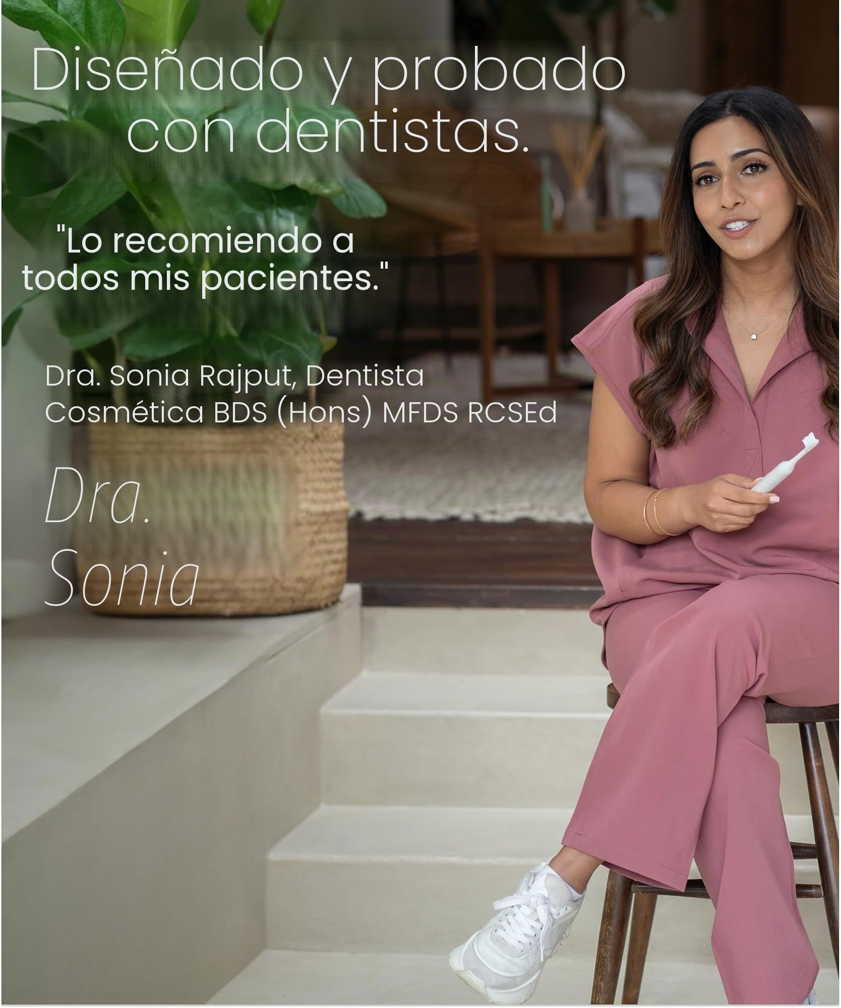 SURI Cepillo de dientes eléctrico sónico 2.0 | Sensor de presión y estuche de viaje de limpieza UV | 1 mes + batería | Diseñado en Londres | Cepillo de dientes eléctrico para adultos | Cepillos de