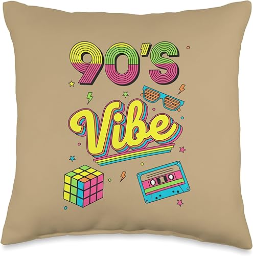 Miniatura 4 de 90s Nostalgia Retro Apparel - 90'S Vibe Retro Throw Pillow