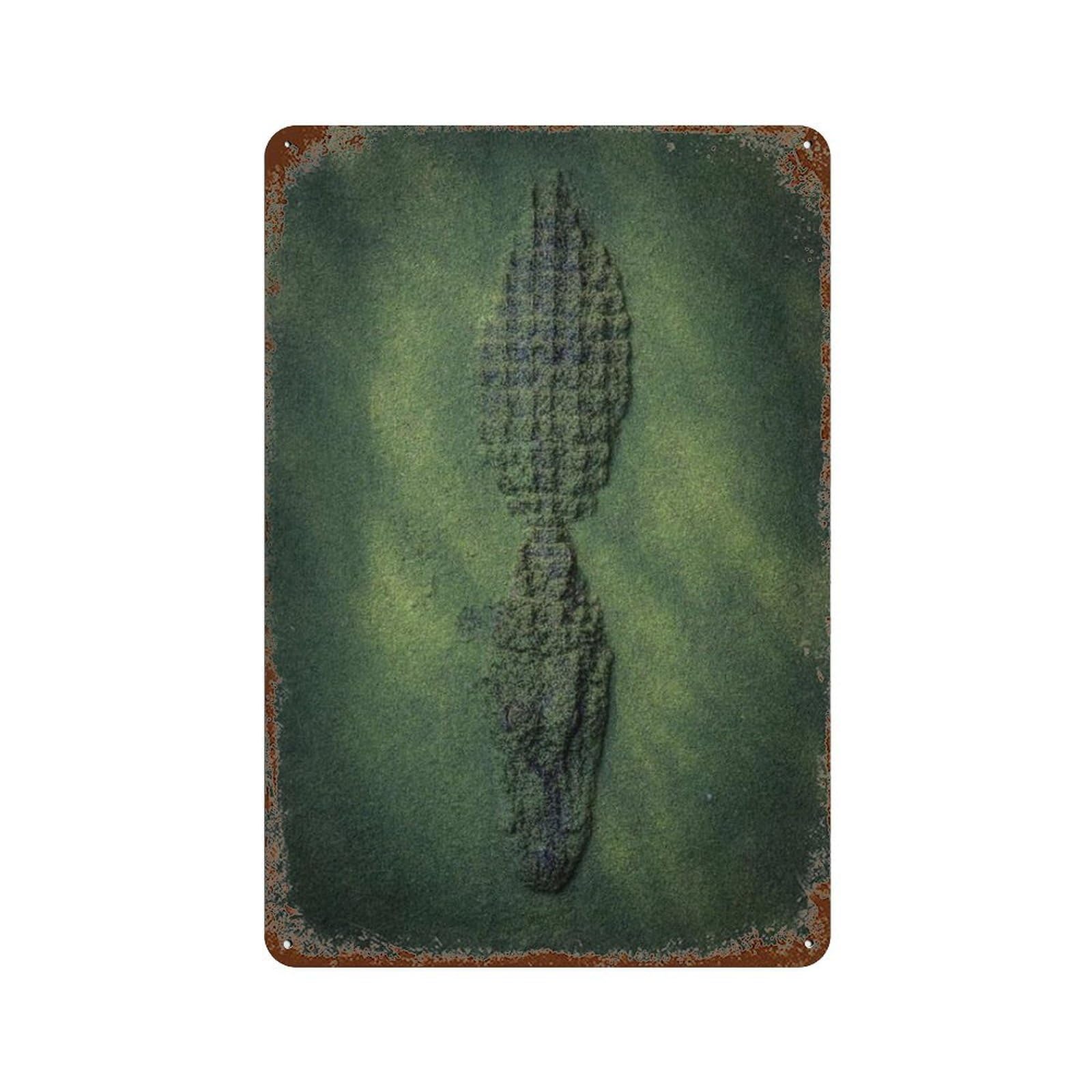xiaoxiaoshen Crocodile Wild Animal Wall Decor Art Metal Tin Poster Modern Home Decor Art Home Bar Shop Decorations Vintage Sign 30x20cm