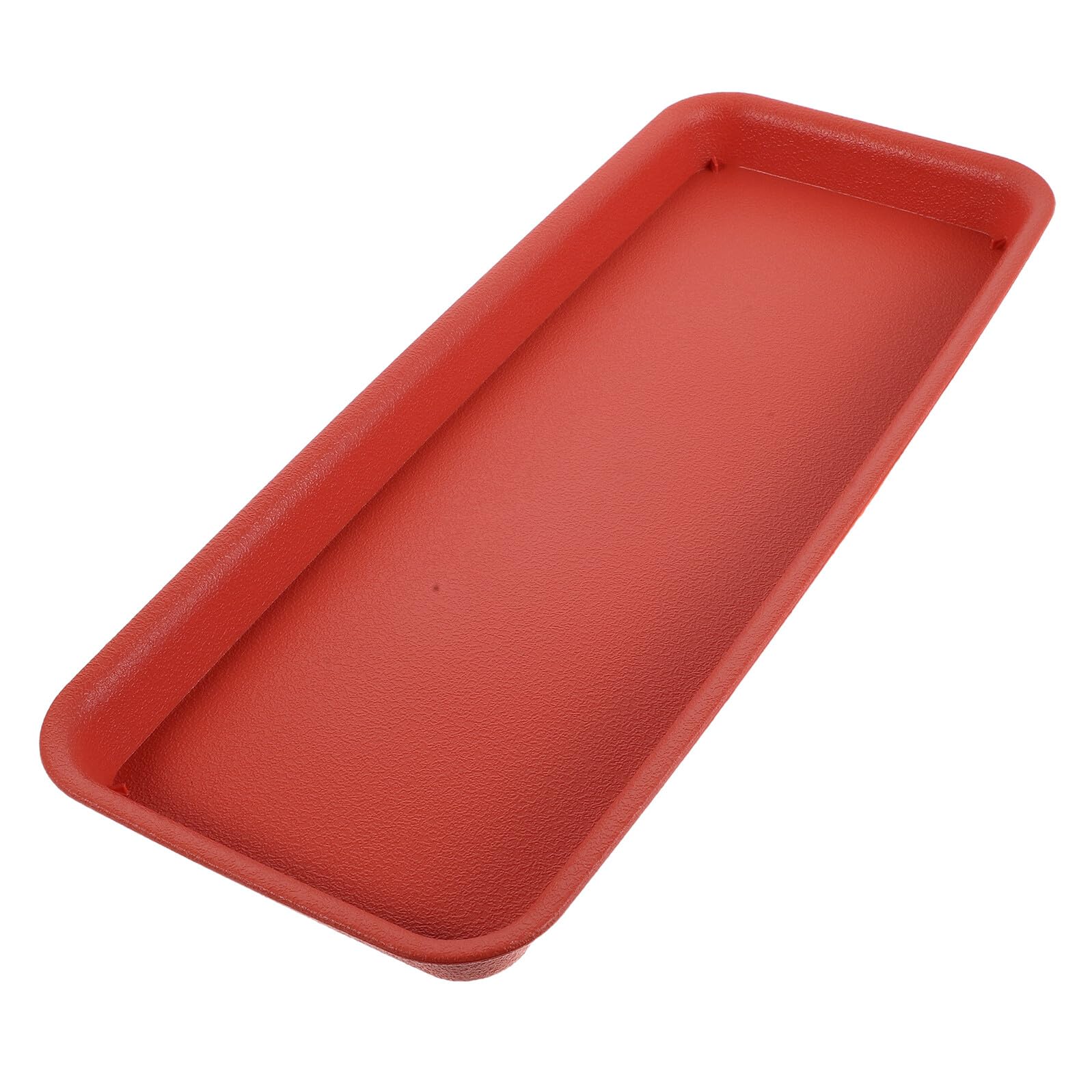 BAZEITFLOW Rectangular Resin Plant Pot Tray for Bonsai and Potted Plants Versatile Fit with Minimalist Design 19x8 Inch Indoor and Outdoor to Prevent Spills and Messes