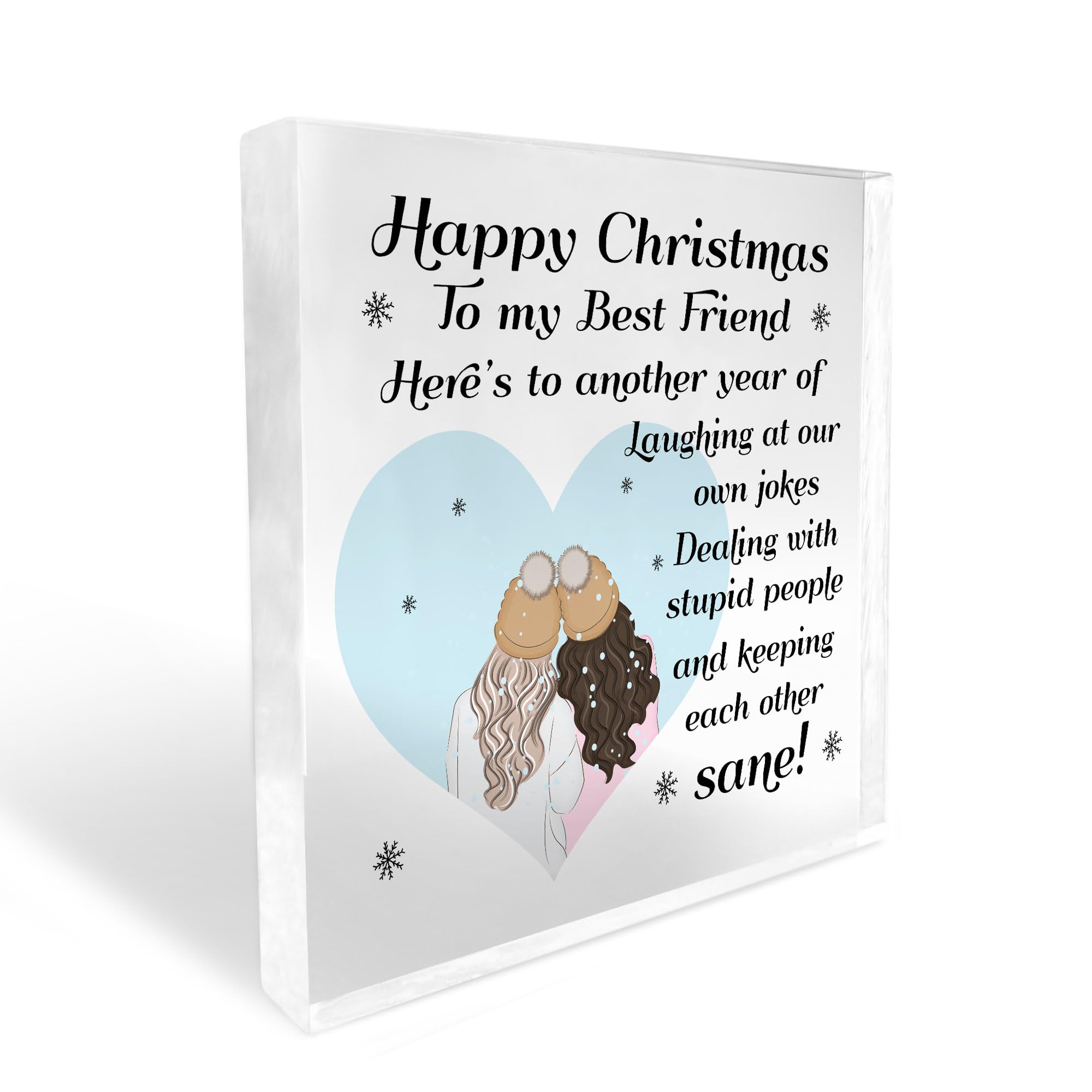 Red Ocean Best Friend Gift For Christmas FUNNY Friendship Gift Best Friend Gift Friendship Plaque Gift For Her