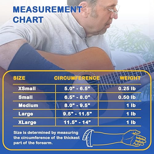 Miniatura 4 de Manga de compresión con peso (extra pequeña) para asistencia de fuerza y movimiento, compresión, beneficiosa para temblores y fortalecimiento (por