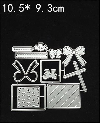 Miniatura 91 de Troqueles para álbumes de recortes para hacer tarjetas, troqueles de corte de metal de Navidad, plantilla de perforación de papel para manualidades