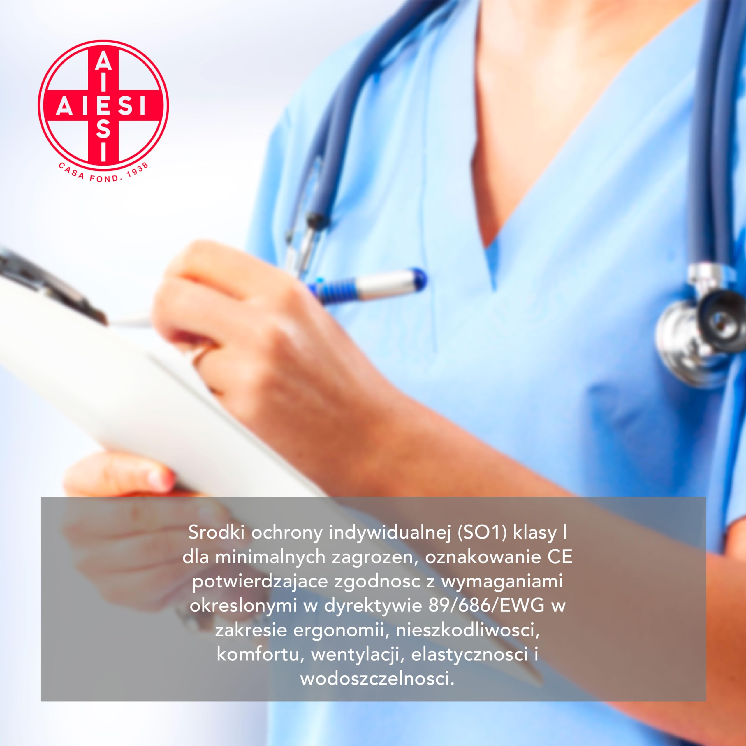 AIESI® mundur sanitarny mężczyźni kobiety bawełna 100% sanforyzowane spodnie i rozmiar V