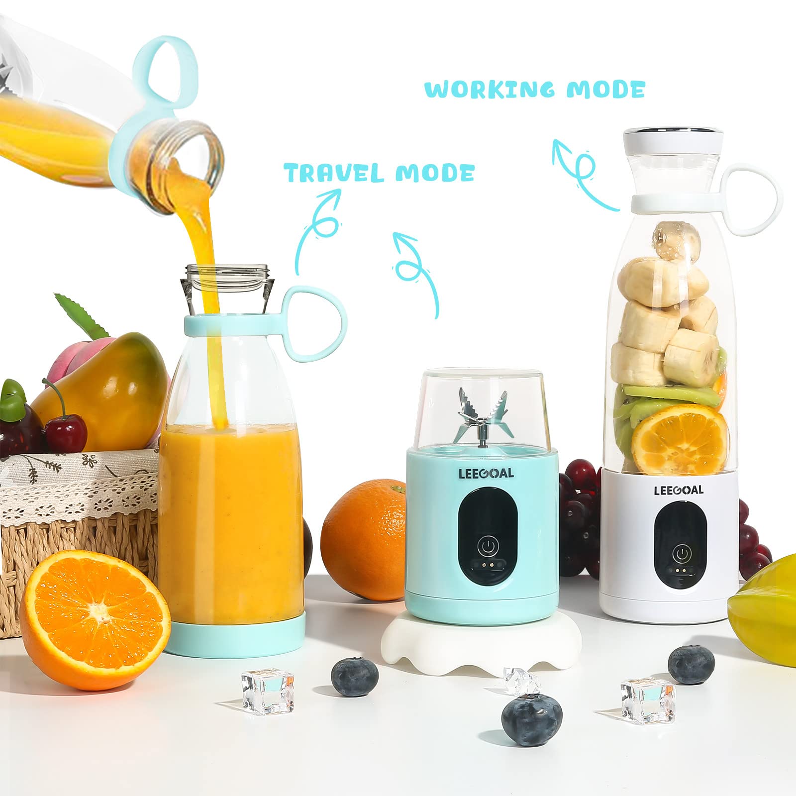 Buy Portable Blender, Personal Blender for Shakes and Smoothies, 20oz