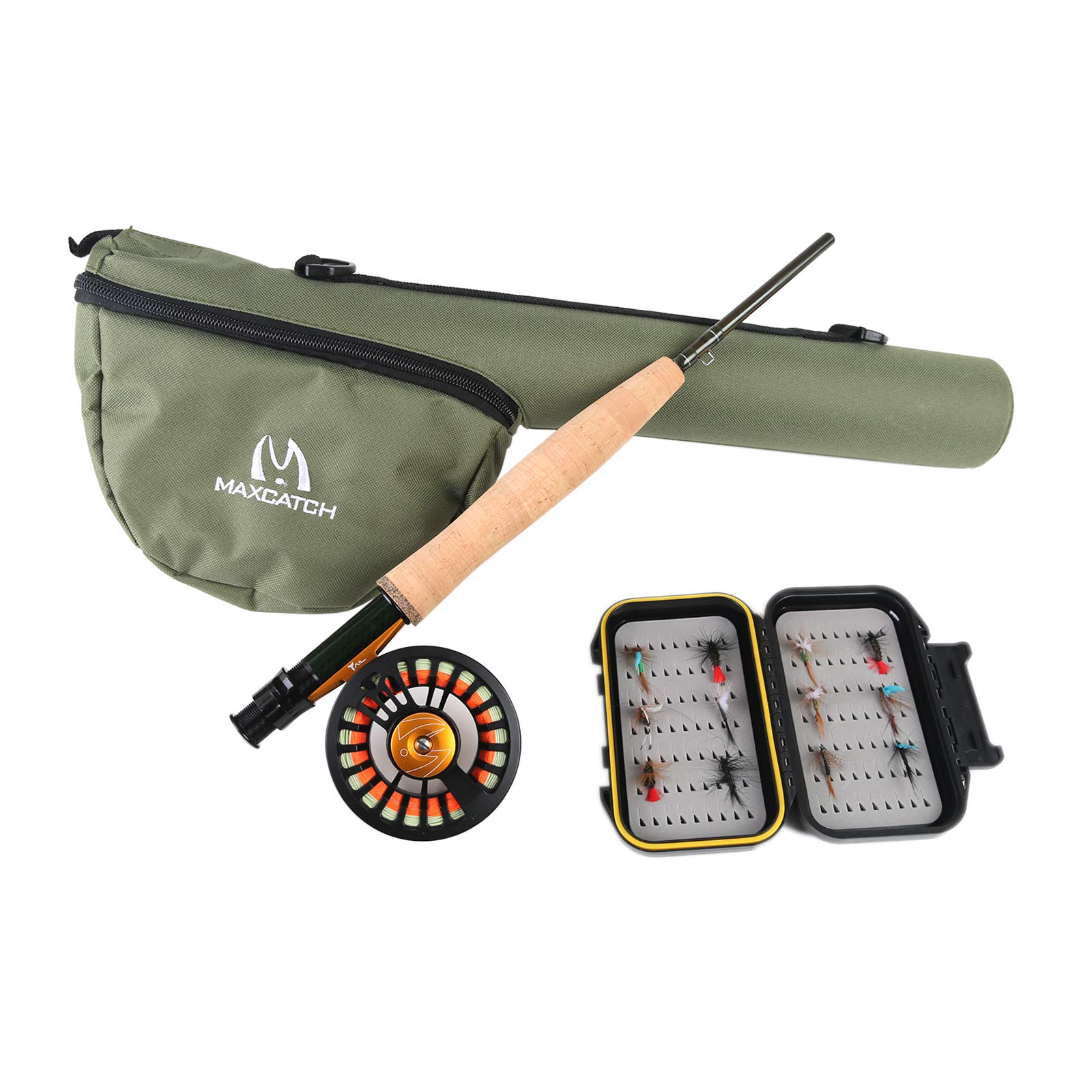 Maximumcatch Alltime Reiserute für Fliegenfischen 8 Teile 9ft Fliegenrute mit Cordura Rohr in 5/6/8 wt