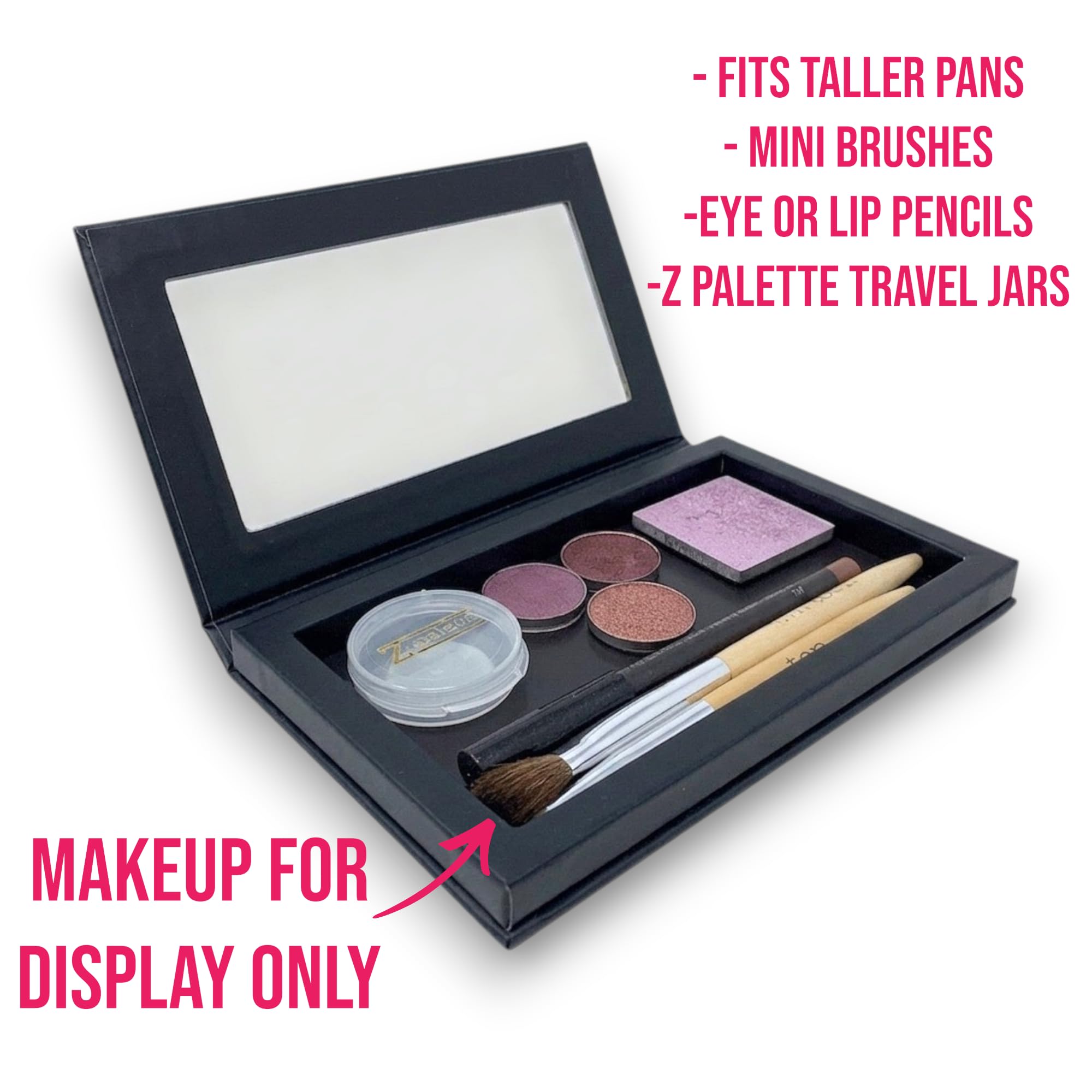 Palette di trucco nero.
