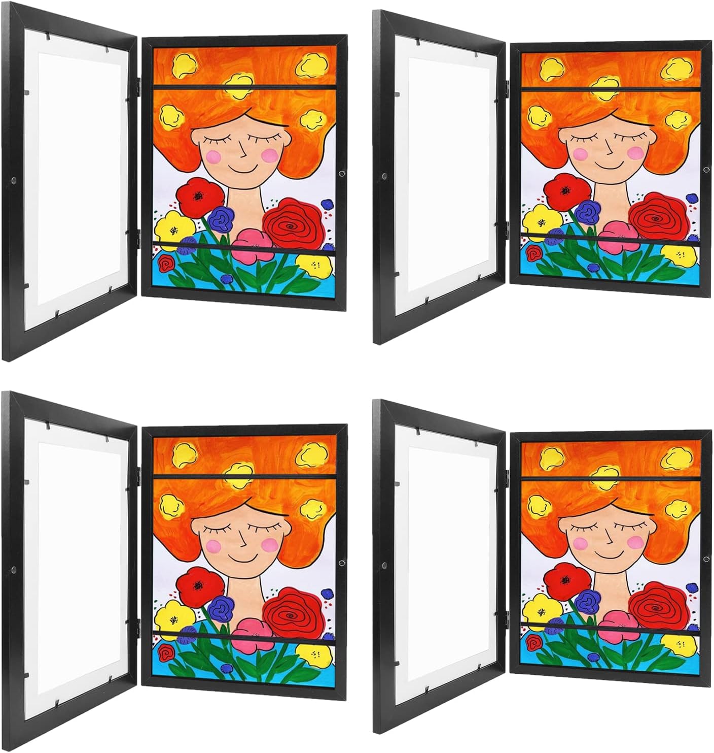 MoneRffi Kids Artwork Display Frames, Childrens Artwork Frames Front
