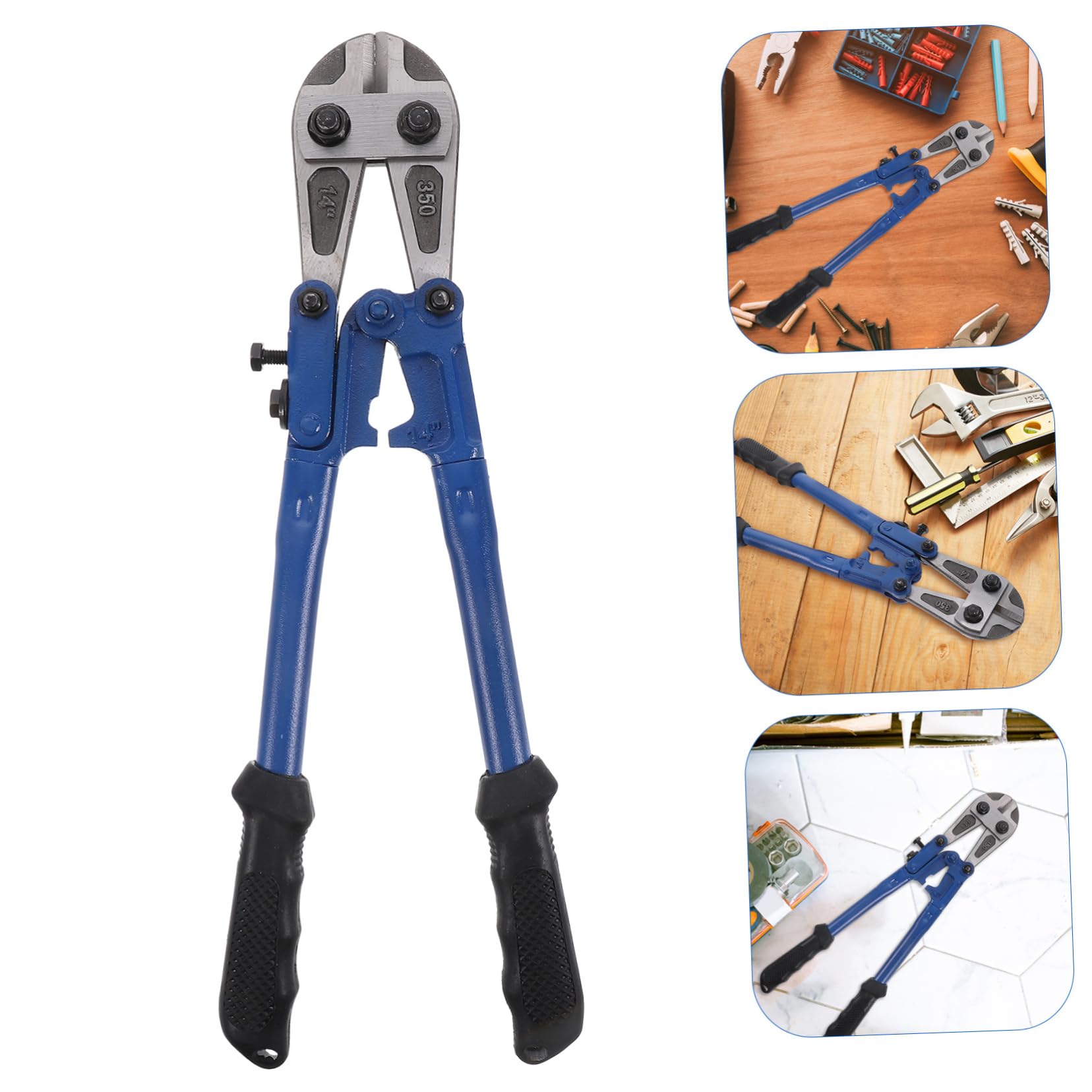 Pinza Lunga Taglia Bulloni Manuale 14 Pollici in Acciaio T8 Impugnatura in Gomma Antiscivolo Design Risparmio Fatica per Varie Occasioni