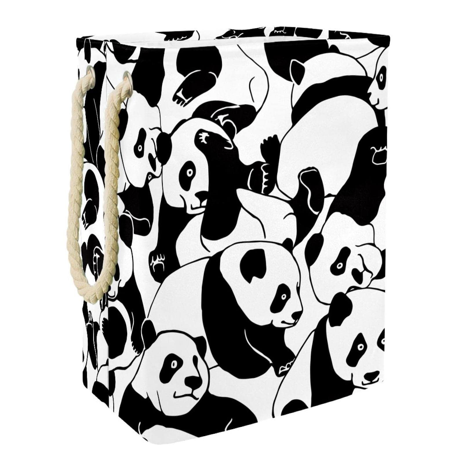 Panier à linge panda pour ranger facilement le linge sale de toute la famille