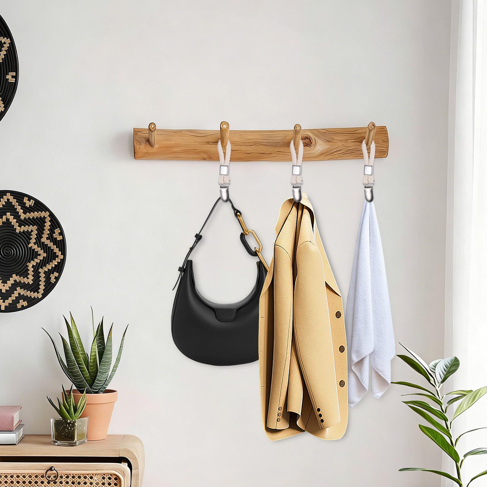 9 Pz Ganci Appendi Asciugamani Bagno, Clip Asciugamani da Appendere, Clip da Appendere in Bagno o in Cucina